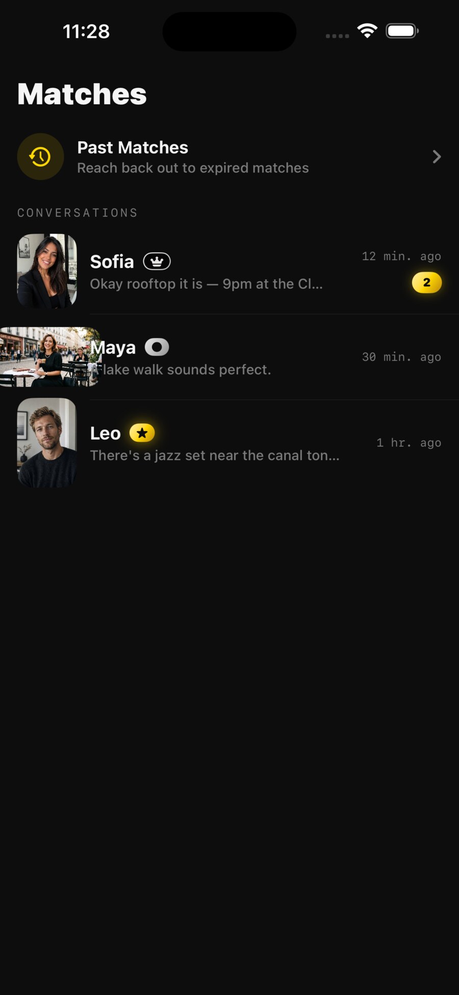 2NIGHT dating app — mutual matches